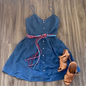 Dex Spaghetti Strap Jean Sun Dress
